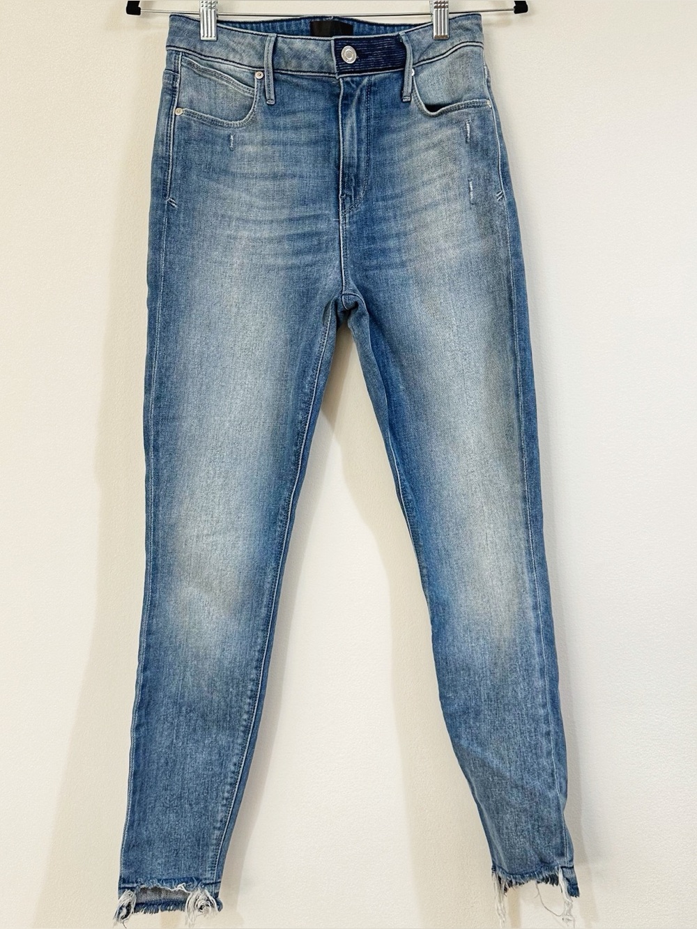 RtA Distressed Blue Skinny Jeans